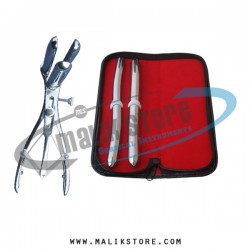 Hegar uterine dilator set 2pieces 13-14, 15-16, mathieu speculum